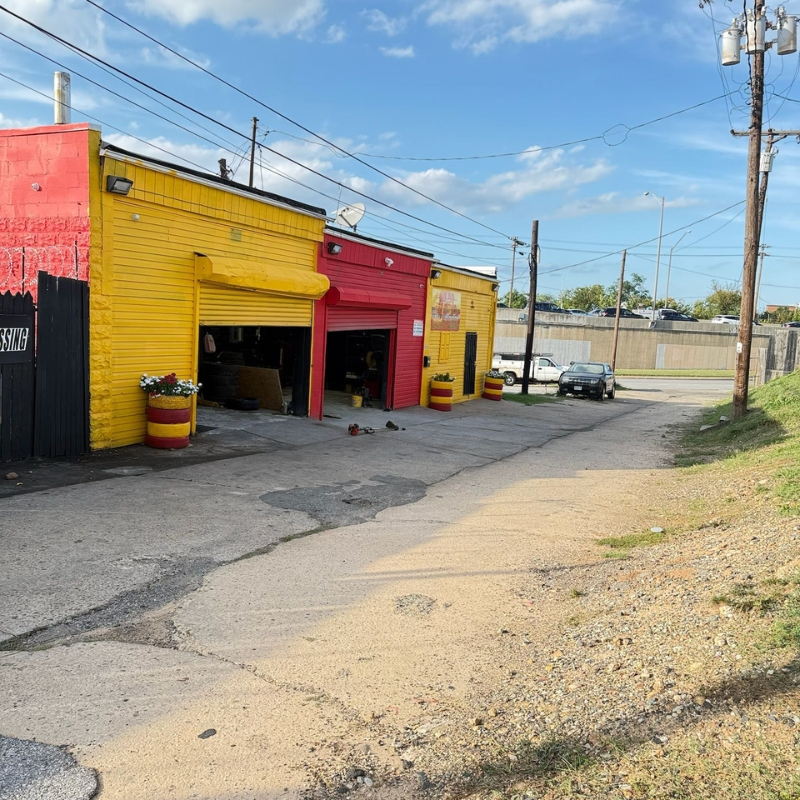 Open service bays at the Hanover St shop